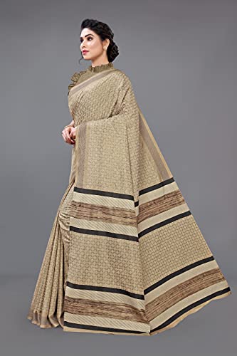 Image of MIRCHI FASHION Women's Art Silk Printed Saree with Blouse Piece