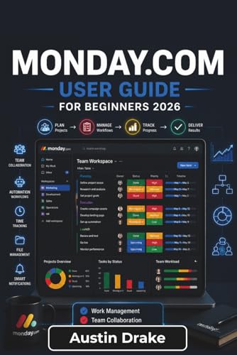 Monday.com USER GUIDE For Beginners 2026: Organizing Projects, Streamlining Team Collaboration, Automating Routine Workflows, Tracking Performance ... and Working Efficiently Across Devices