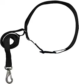 Guia Ajustável para Corrida e Passeio com Cachorro, Cinto de Cintura em Nylon, 70-120cm, Mãos Livres, com Mosquetão Resistente, Preto