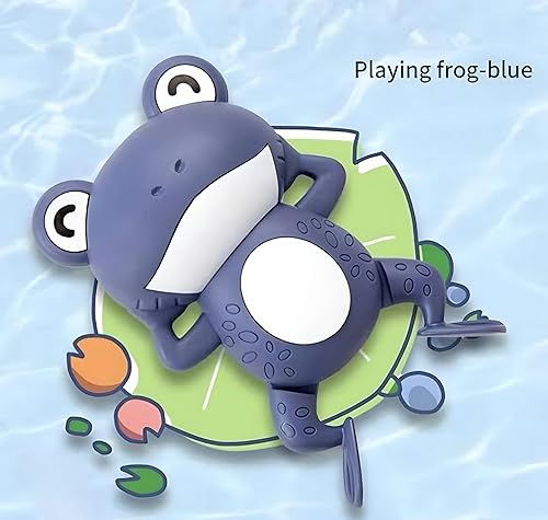 Image of COSMOBABY Premium (Turtle & Frog Combo) Bath Toys, Cute Swimming Bath Toys for Toddlers 1-3, Floating Wind Up Toys for 1-5 Year Old Boy Girl, New Born Baby Bathtub Water Toys, Proudly Made in India