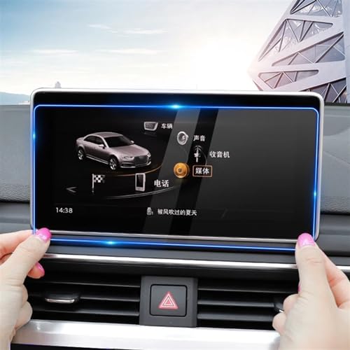 Écran tactile de navigation Audi A4 B9 A5 S4 S5 Q5 2017-2019 en verre trempé bleu 10 pouces