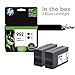 HP 952 | 2 Ink Cartridges | Black | Works OfficeJet Pro 7700 Series, 8200 Series, 8700 Series | 3YP21AN