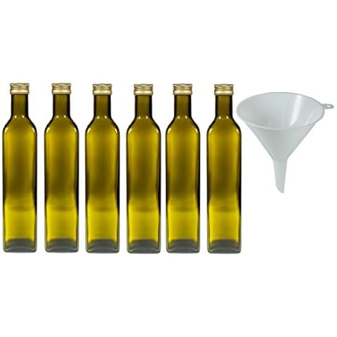 Viva-Haushaltswaren Gabriele Hesse e.K. 6 x braune Glasflasche/Ölflasche 500 ml Cover