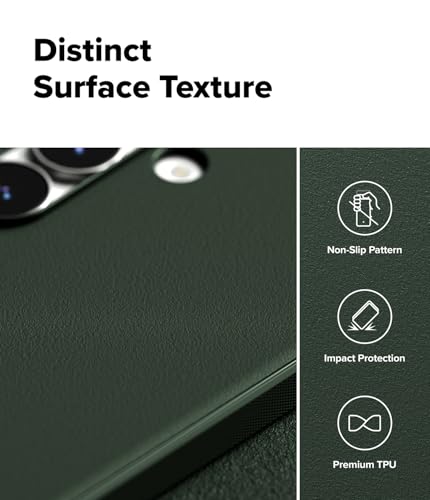 Image of Ringke Onyx for Samsung Galaxy S25 FE Case [Anti-Fingerprint Texture] Ultra Thin Lightweight Shockproof Cover with Non-Slip Side Grip - Dark Green