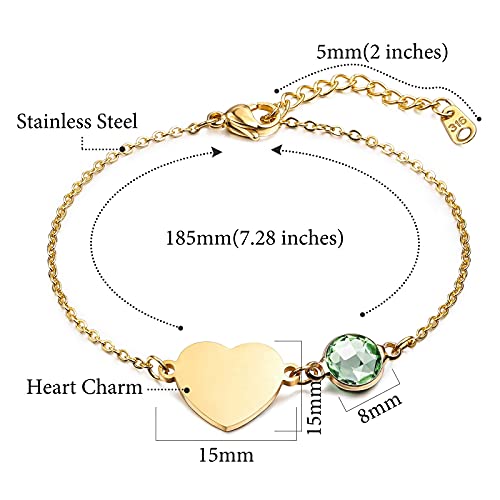 INBLUE Braccialetti Personalizzati con Moneta