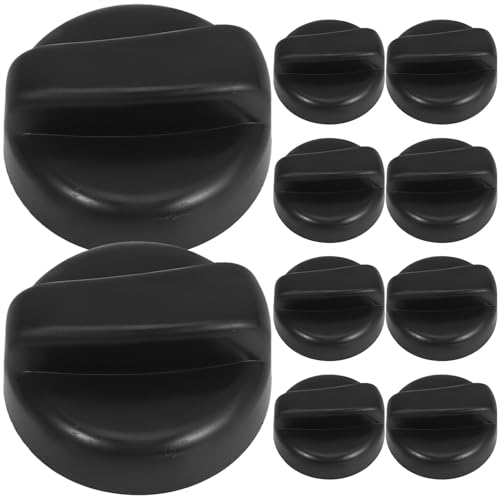 Veemoon Perillas de Control para Calentadores de Patio 8Mm Kit de Encendido de 10 Piezas Perillas de Válvula de Gas Negras para Estufas y Parrillas de Gas Exteriores