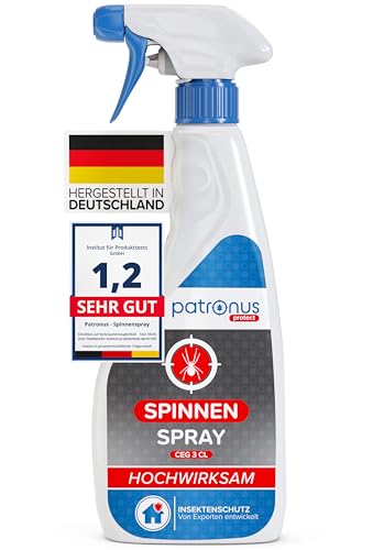 Patronus Spinnen-Spray mit maximaler Sofortwirkung für effektive Spinnen-Abwehr 500 ml - schnell & zuverlässig für Innen und Außen (Haus Wohnung Boot etc.) hochwirksam & laborgeprüft