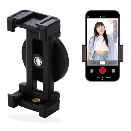 エレコム スマホスタンド マグネット スマホホルダー 強力磁石 三脚無しで全身自撮り iPhone16/15/14/13/12/pro/pro max 持ち運び 軽量 ブラック PWDSCMPMWBK