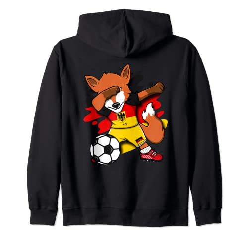 Dabbing Fox Germany Soccer Lovers Jersey Alemán Fútbol Fan Sudadera con Capucha