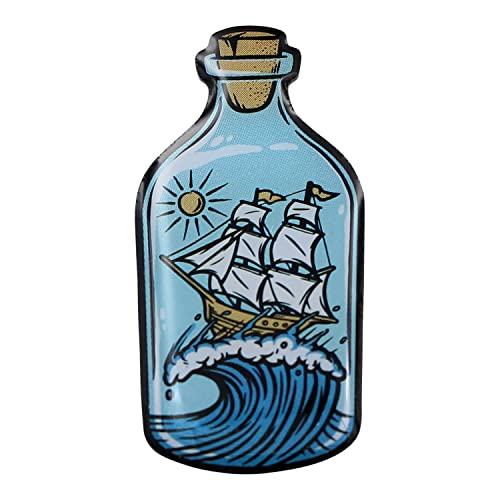 REAL SIC - Ship in a Bottle Enamel Pin - Sailing, Ocean, Nautical Lapel Pin for Hats, Jackets,...