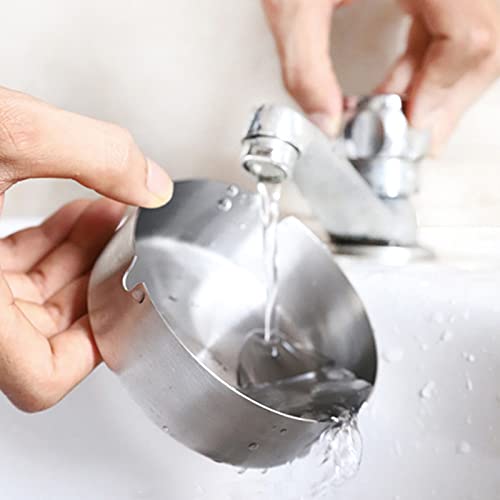 VViN Asbak voor buiten, met deksel, windasbak voor buiten, balkon, asbak van roestvrij staal + hout, geurdicht, voor binnen en buiten - Image 8