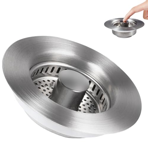 Filtro para desagüe de cocina 3 en 1 acero inoxidable
