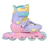 C SEVEN C7skates Nostalgic Jr. Inline Skates for Girls, Boys, and Youth (Jelly, Size S)