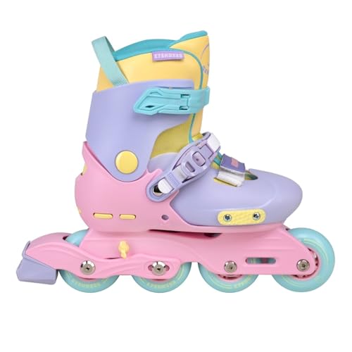 C SEVEN C7skates Nostalgic Jr. Inline Skates for Girls, Boys, and Youth (Jelly, Size L)