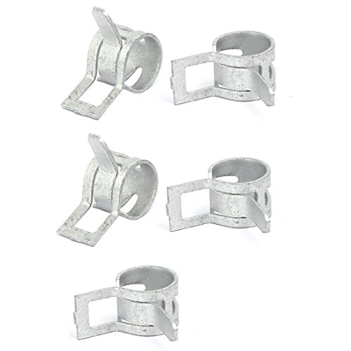 Aexit 9mm Inner Clamps Dia Dacromet Coating Spring Clip Water Pipe Fuel Line Hose Strap Clamps Clamps 5pcs