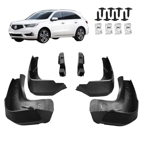 Image of Mud Guards Flaps Splash Fit for Acura MDX 2014 2015 2016 Accessories - Front and Rear Splash Guards No Drilling Mud Guards Accessories