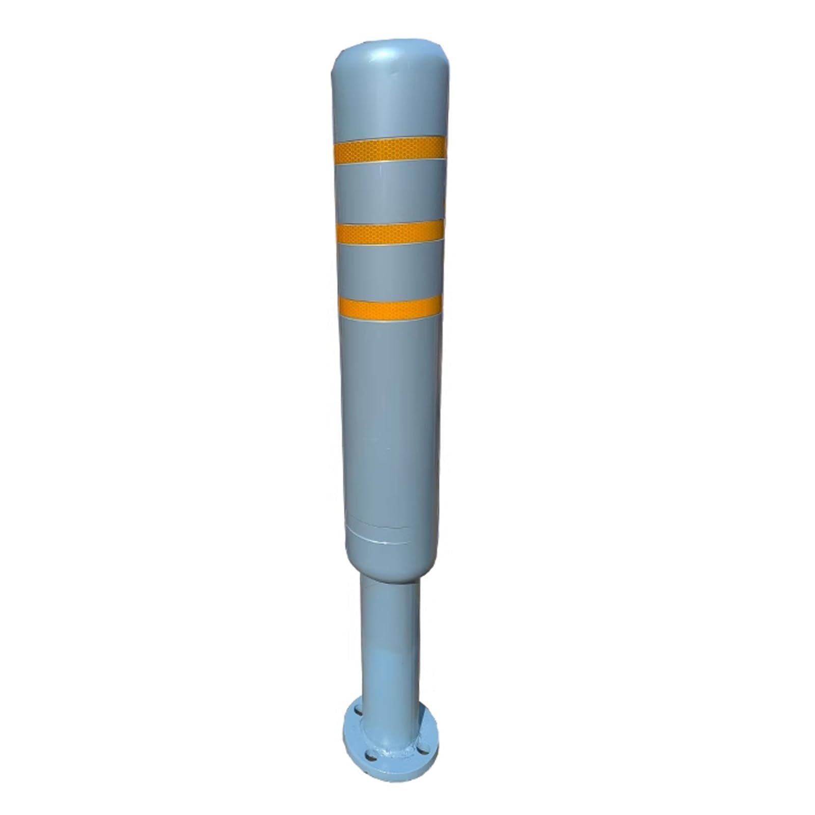 MOKLYF Safety Bollard Post Steel Pipe, Anti-Collision Warning Pile, Traffic neator Post Cones, Driveway Parking Interceptor Bollard, Perfect for Traffic-Sensitive Area (Gray (1pcs))
