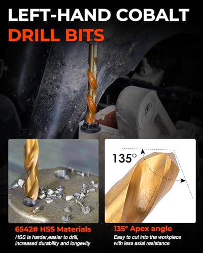 19-Piece Screw Extractor and Drill Bit Set