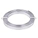 BENECREAT 5m Filo Piatto in Alluminio Largo 10mm Filo per Bigiotteria Accessori in Metallo per Artigianato - Argento