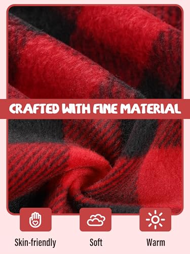 Toddler Girls Boys Polar Fleece Vest Kids Buffalo Plaid Christmas Jacket Cute Fall Winter Warm Sleeveless Outerwear3