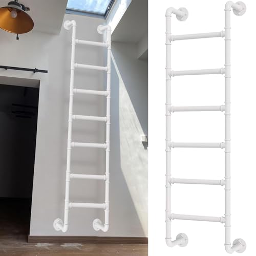 Escalera de emergencia de 3.3 a 9.8 pies de altura, capacidad de carga de 300 libras, escalera de escape de incendios resistente para uso en interiores y exteriores