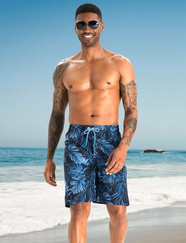 Image of APTRO 2 in 1 Men's Swim Trunks 9 inch with Zipper Pockets Bathing Suit