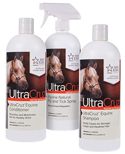 UltraCruz Equine Horse Shampoo, Conditioner and Fly & Tick Spray Bundle, 32 oz Each - image 8