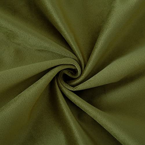 Moonrest - Pack Of 2, Velvet Decorative Pillow Cover Set, Cozy Soft With Hidden Zipper Solid Color For Sofa Bedroom Car Couch Throw Pillow 18 X 18 Olive #TOP6