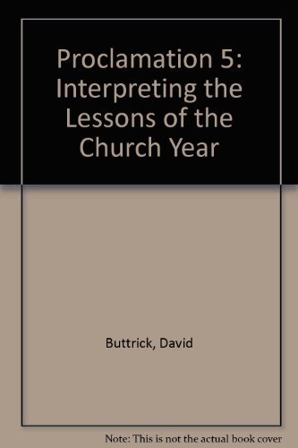 Easter (Proclamation Five Series A) by David Buttrick (1993-01-03 ...