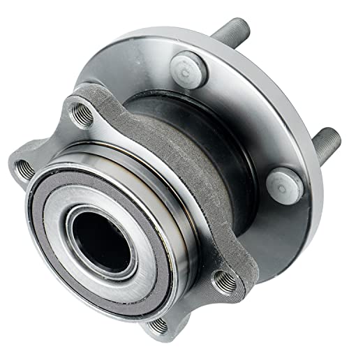Image of Detroit Axle - Pair Rear Wheel Bearing Hubs for Subaru Tribeca 2008-2014, Subaru B9 Tribeca 2006-2007, 5 Lugs w /ABS Wheel Hubs Assembly