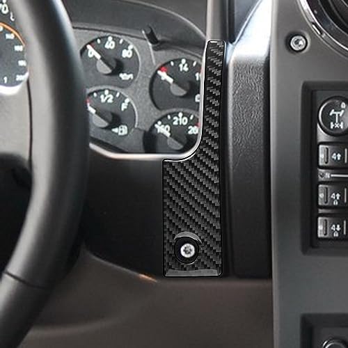 Real Premium Carbon Fiber Compatible with Hummer H2 2003 2004 2005 2006 2007 Accessories Car Speedometer Left and Right Side Cover Sticker Decal Auto Interior Trim