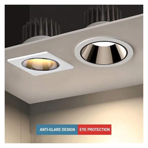 Foco LED Downlight regulable antirreflejos para eliminar el cansancio visual en casa 3