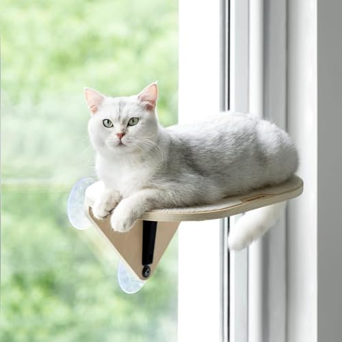 MEWOOFUN Hamaca para ventana de gato con escalones de escalada y ...