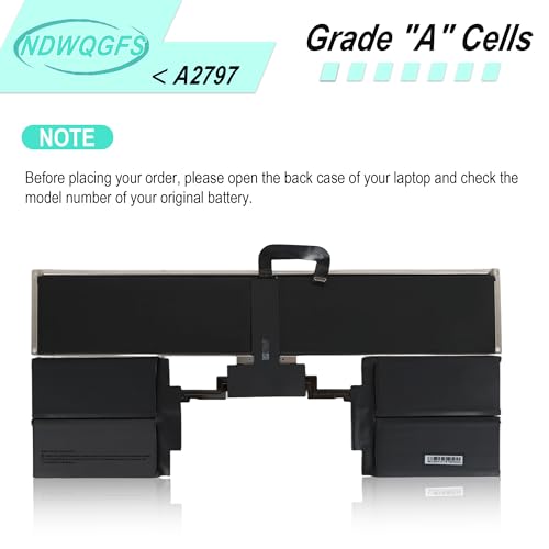 Image of A2797 A2941 Laptop Battery Compatible with MacBook Air 15-inch M2 2023 (A2941) & M3 2024 (A3114) | 11.54V 66.5Wh Li-Polymer | Compatible with EMC 8301, MRYQ3LL /A, MQKX3LL /A