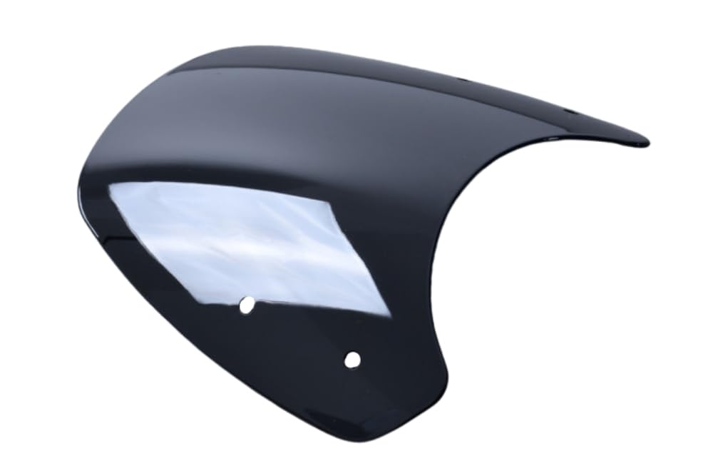 avdb-moto Szyba/Deflektor wiatru kompatybilny z DUCATI SCRAMBLER 800 2015-2017, SCRAMBLER 400 SIXTY2 2016-2023, SCRAMBLER 800 2018-2022, 800 2023-24 Z poliwęglanu (Czarny Podwójna krzywizna)