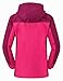 donhobo Damen Ski 3-in-1-Jacke 2 Stück Outdoor Wasserdicht Winddicht Winterjacke Doppeljacke Regenjacke Fleecejacke Wanderjacke Rosarot L