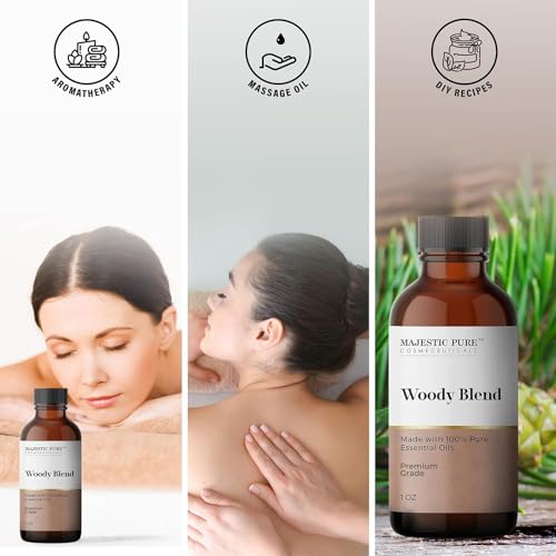 Majestic Pure Wood Essential Oil Blend | 100% Pure Premium Oil for Peace, Harmony | Pine Needle, Cypress, Orange, Himalaya Cedarwood Essential Oil for Diffusers & Aromatherapy | 1oz - Image 5