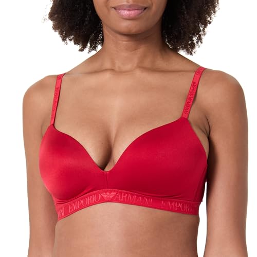 Soutien-gorge rembourré Emporio Armani anti-marques triangle microfibre confortable