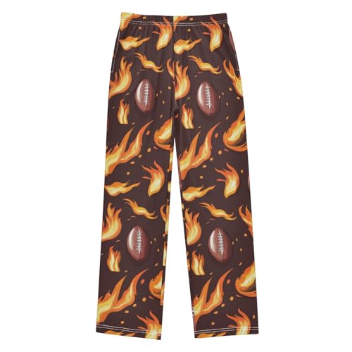 Dussdil Pajama Pants Long Sleep PJ Pant Pajama Bottoms Elastic Waist Lounge Pants with 2 Pockets 6-8 y