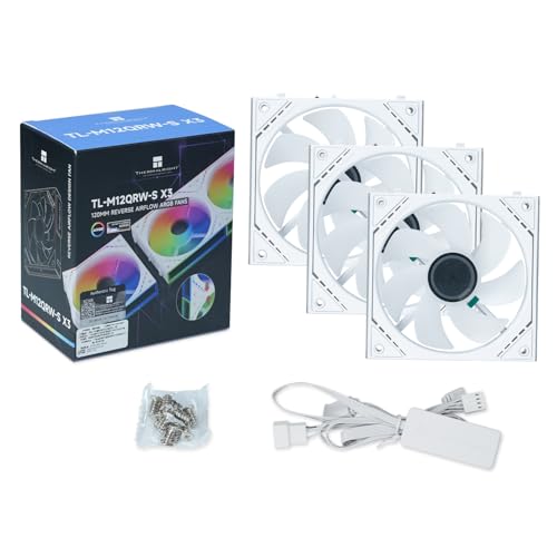 Thermalright TL-M12QRW-S X3 120mm Reverse Case Fans, 1500RPM, 3-Pack by Thermalright - Used condition - Image 8