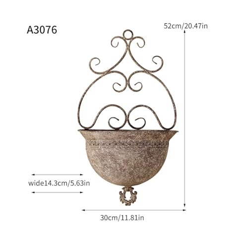 Support suspension plante en fer pour embellir un mur extérieur terne - 8