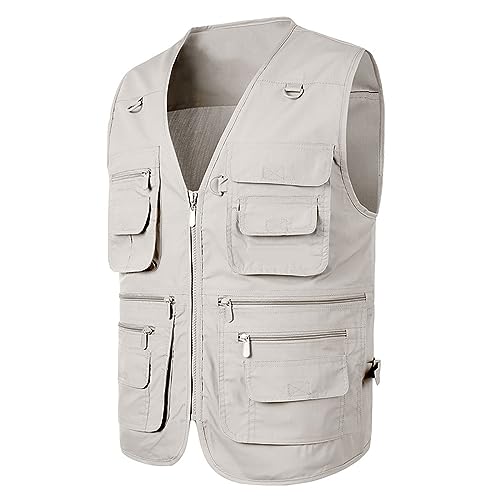Men's Multi-Pocket Vest Casual Sleeveless Outdoor Fishing Vest Travel Photo Work Vest for All Seasons Wear2