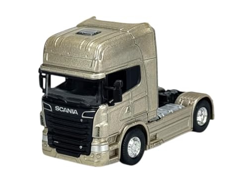 Welly Scania V8 R730 Gold 1/64 dans une boîte Modèle camion 10 cm