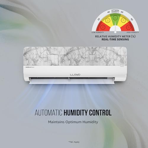 Image of Lloyd Stylus 1 Ton 3 Star Wi-Fi Inverter Split AC, 2026 New Star Rated (Changeable Fascia, 6 in 1 Convertible, Cools Up To 54C, Automatic Humidity, DG Mode, Ice Clean, Wood & Marble, GLS12V3ASNMR)