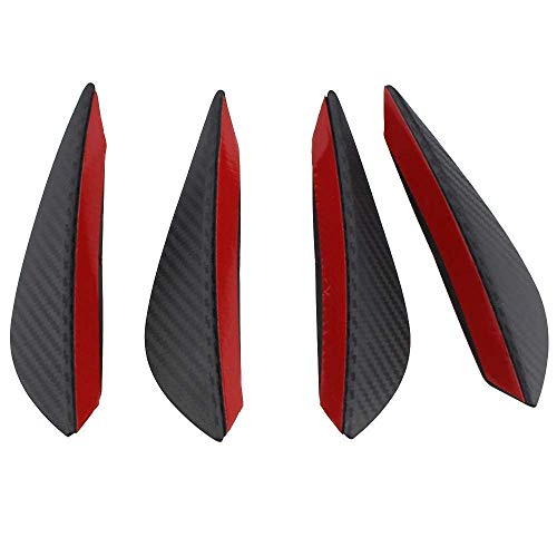Image of 4Pcs Air Knife Carbon Auto Front Bumper Protector Lip Splitter Styling for All Cars | Carbon Fibre