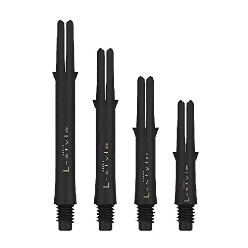 Lstyle Dart Shafts: L-Shaft Carbon - 2Ba Standard Thread - Champagne Rings Included - Size 260 #TOP2