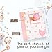 Lil' Peach My Record Book First 5 Years Memory Book, Baby Girl Keepsake for New and Expectant Parents, Pregnancy And Milestone Journal, Pink & Peach Confetti Polka Dots
