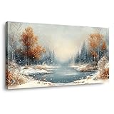 [LE CADEAU PARFAIT POUR L'ART MURAL] - Impressions d'art haute définition sur toile. Cadeau idéal pour Noël, le Nouvel An, un mariage, un anniversaire, Thanksgiving, la fête des mères, la fête des pères, la Saint-Valentin, les proches, les partenaires commerciaux, la famille, les amoureux, etc