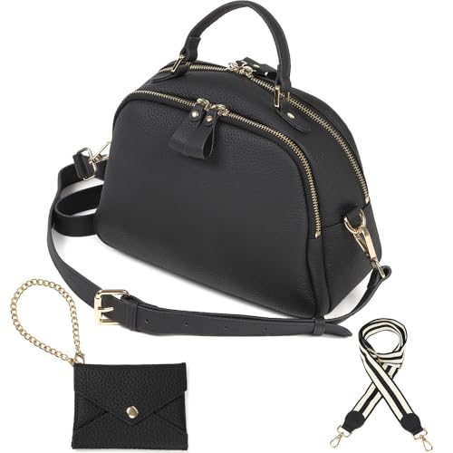 LASIEM(ラシエム) ショルダーバッグ レディース ミニボストンバッグ 本革 2way 鞄 バッグ ショルダー 斜めがけバッグ 軽量 レザー 革