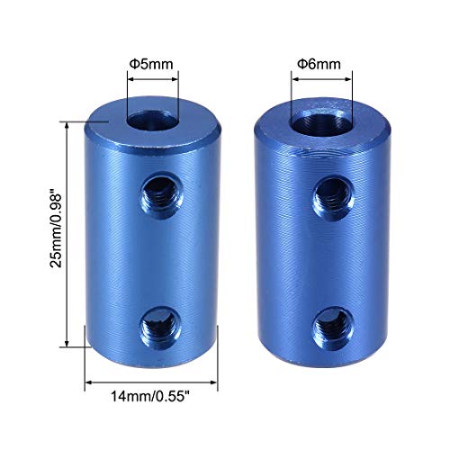 Sourcing map 5mm a 6mm Foro Rigido Giunto Set Vite...